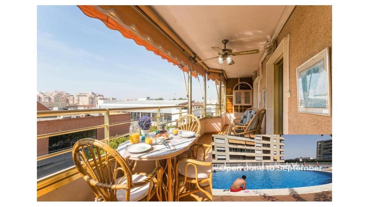 Playa 500M Y Centro Pueblo 600M, Piscina, 4 Clim, 2 Parkings Apartment Santa Pola Luaran gambar
